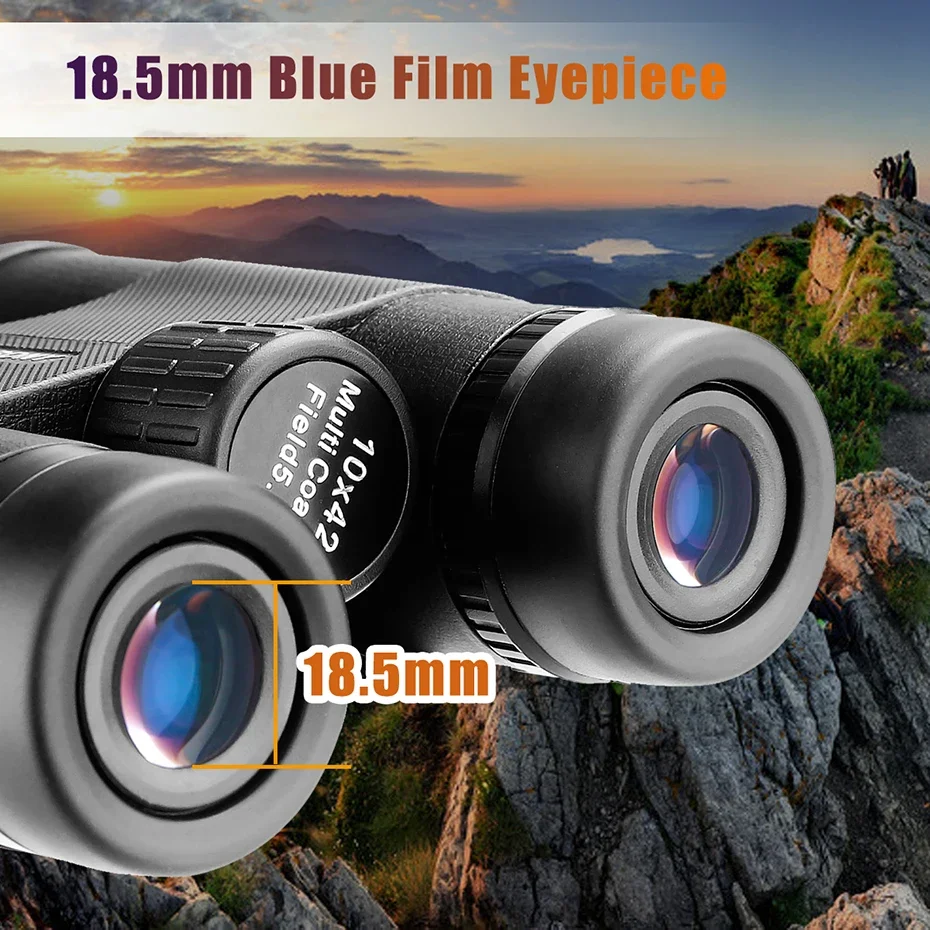 SVBONY SA202 10X42 Binoculars Professional Roof Prism Powerful FMC Binoculars Camping Equipment For Travel Outdoor Survival