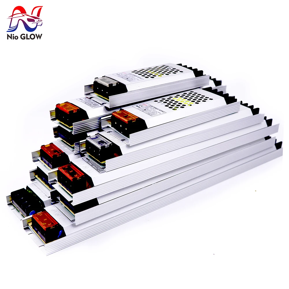 

Power to DC12V 24V LED AC190V-240V Ultra-Thin Quiet Adapter Transformer Driver for LED COB WS2811 2812 2814 2815 LEDLight Strip