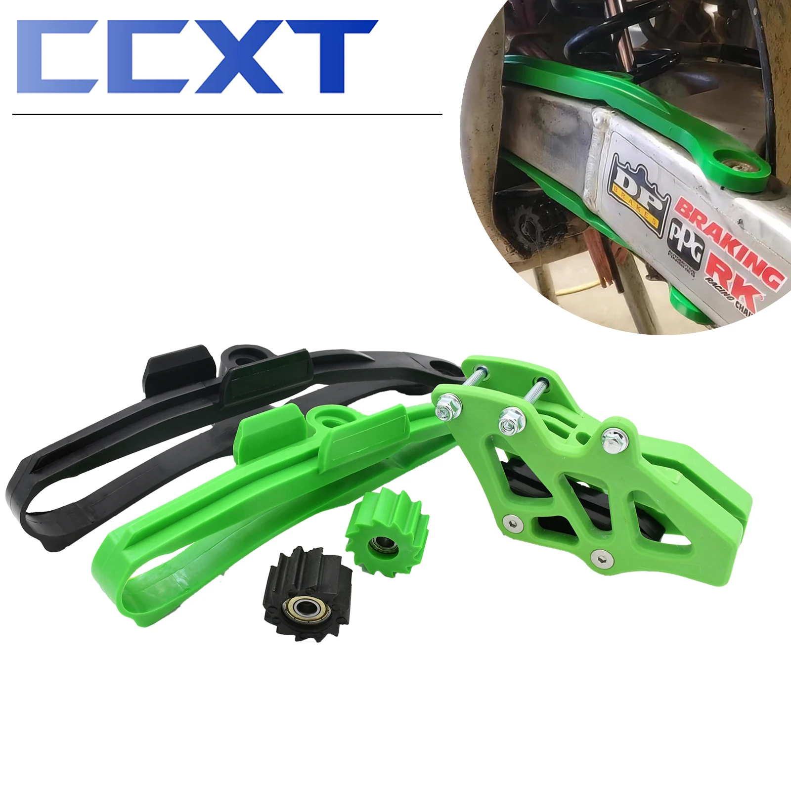 Motorrad Ketten führungs schutz Schwenk rolle Kettenrad schutz für kawasaki klx450r 2005-2010 kx450f kx250f 2006-2017 universal