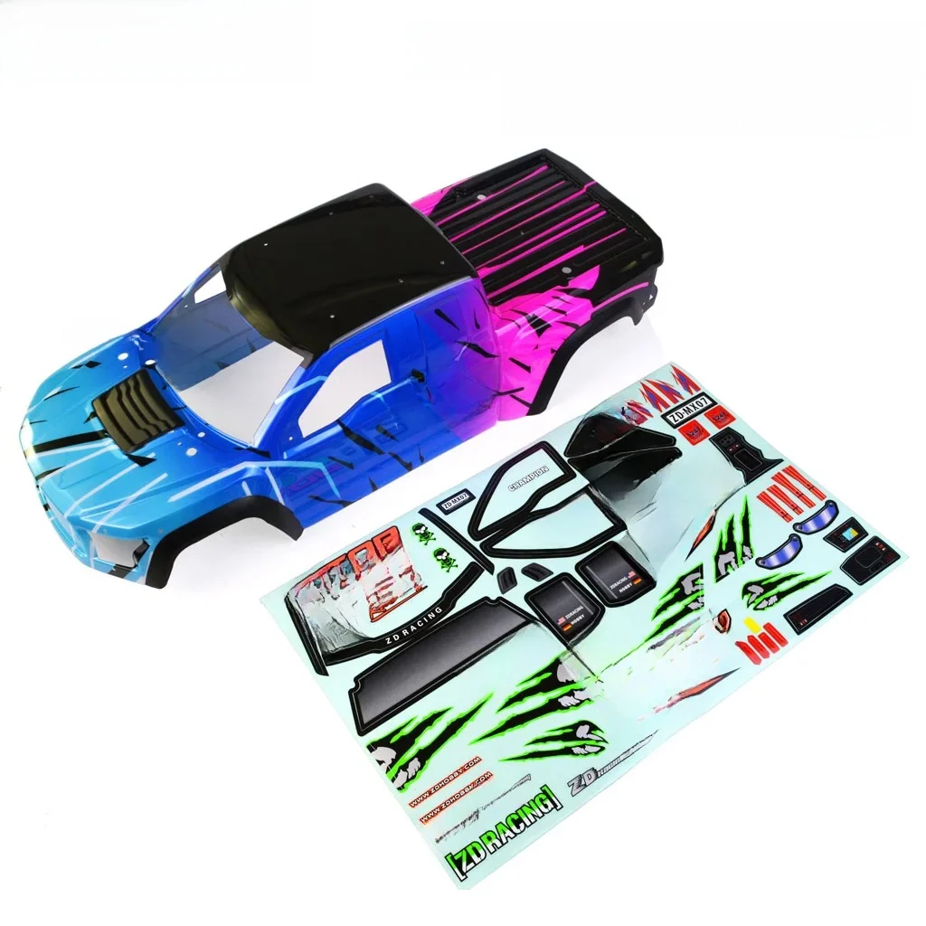 ZD Racing MX-07 1/7 Osłona nadwozia samochodu RC i naklejki MX07 Oryginalne części # 8758 — zdjęcie 2