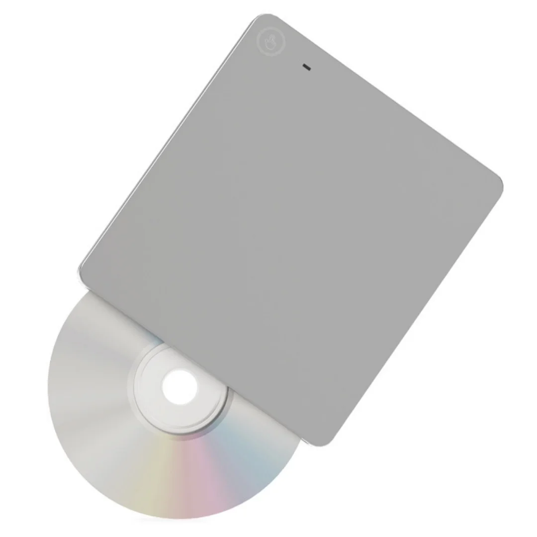 Unidad de DVD/CD Externa USB 3.0 Tipo-C, Grabadora, Plug and Play, 24x CD, 8x DVD, LED, Cable Oculto, Negra