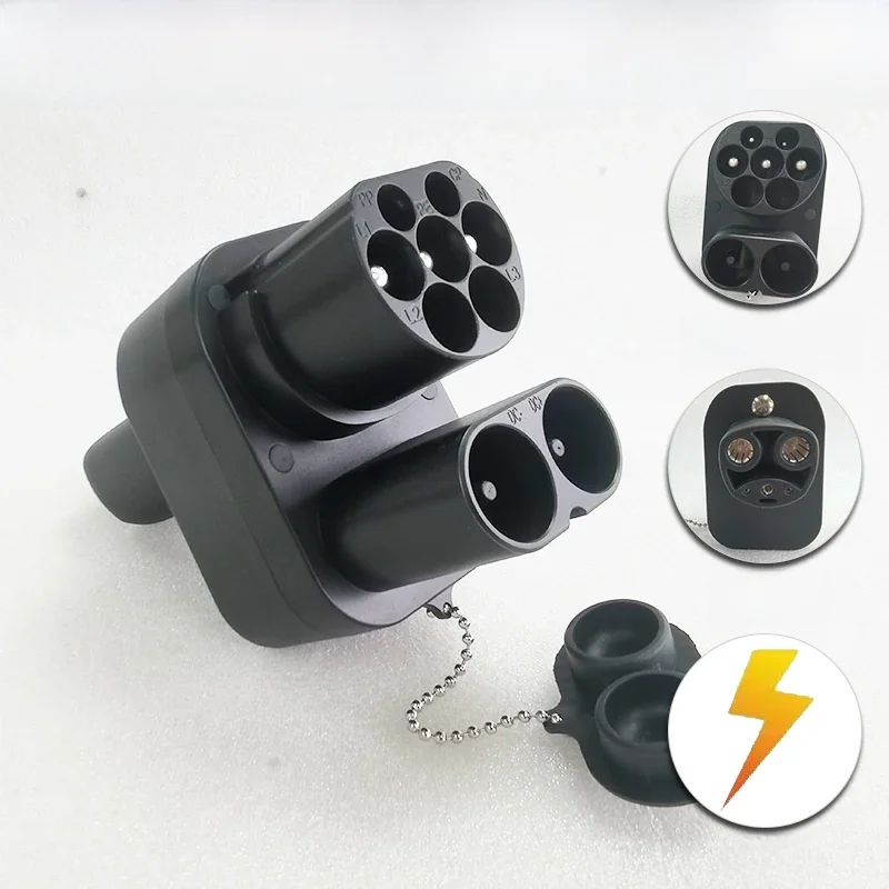 Samochód elektryczna Combo CCS1 CCS2 do Tesla TPC AC + DC ładowarka ev 200A Adapter konwertera złącza — zdjęcie 2