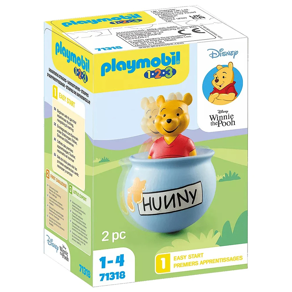 PLAYMOBIL 1.2.3 & DISNEY - WINNIE THE POOH'S HONEY JAR, 71318, original, toys, boys, girls, gifts, collector, figures, store, with box, new, man, woman, official license, clicks, famobil