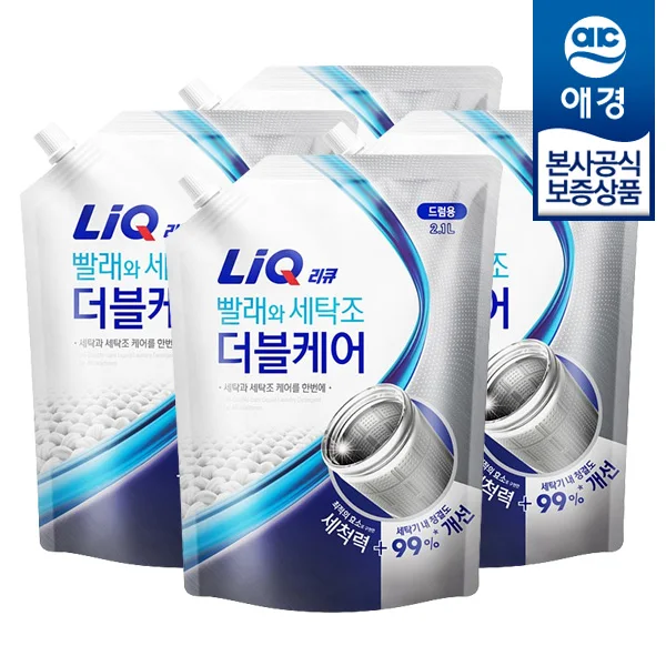 [Aekyung] Refillable 2.1Lx4 Refillable for washing clothes and laundry double care drums