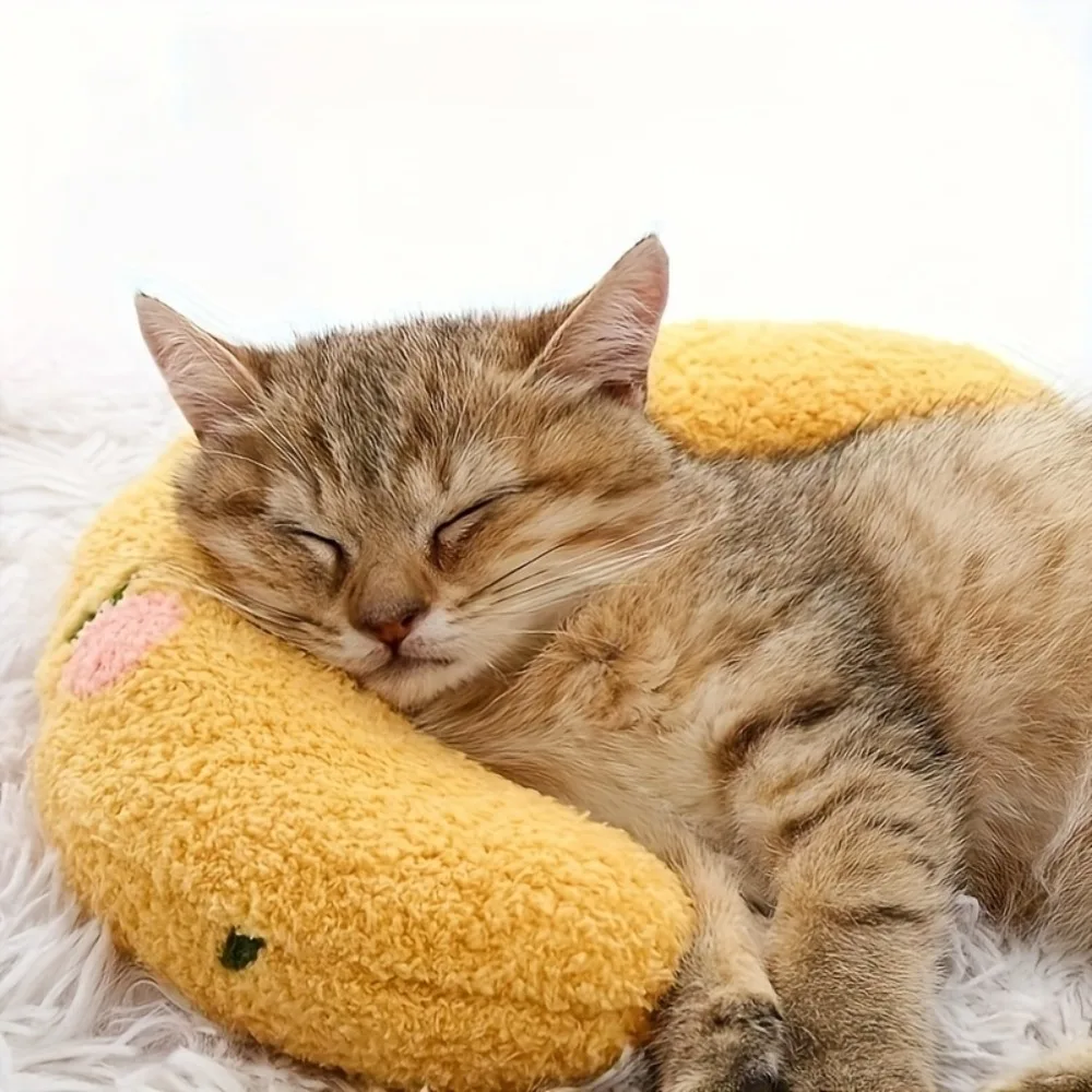 Soft Pet Pillow Cushion for Cats Dogs Thick Cotton Sleeping Headrest Comfortable Bite Resistant Pet Bed Accessory view 3