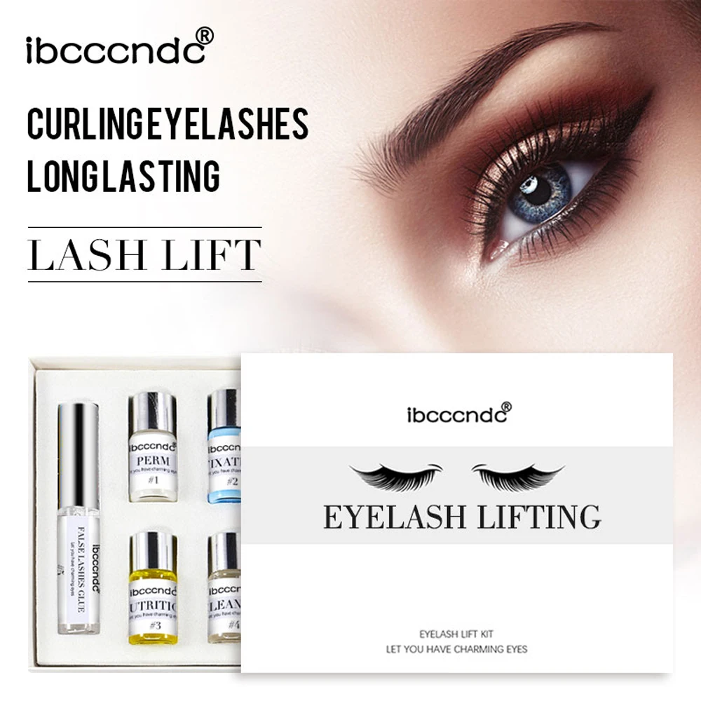 Ibcccndc Lash Lift Kit Laminazione delle ciglia Salone di bellezza Uso domestico Eye Lash Curling Lift Pad Strumenti Sollevamento ciglia Perming Kit