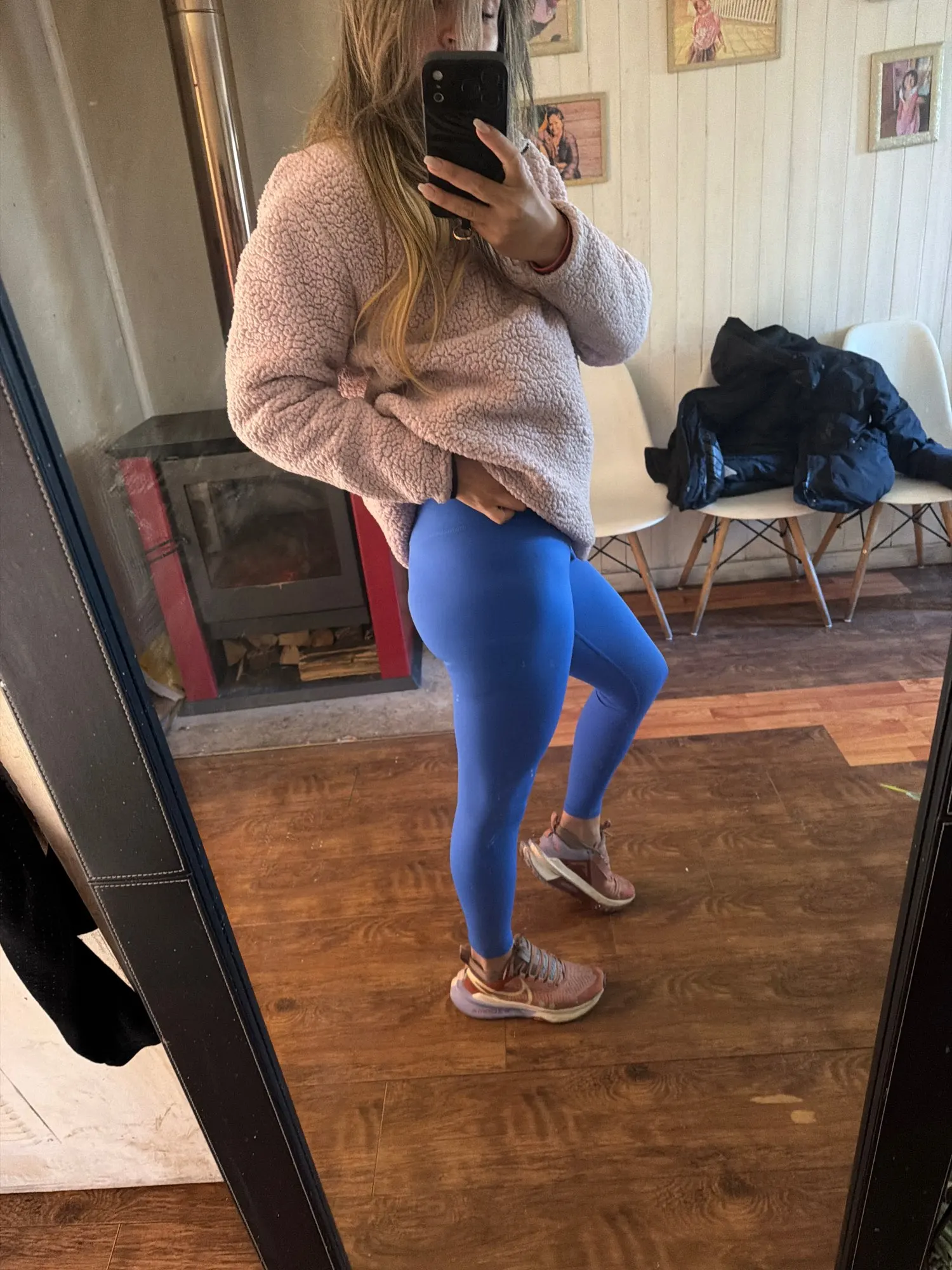 Solid Color High Waist Yoga Legging soft Women Sport Pant Tight Butter Athletic Gym Comprehensive Training Jog Back Waist Pocket photo review