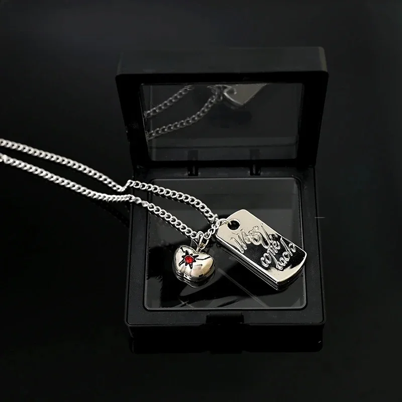 Love and Deepspace-Collier carré personnalisé Caleb, jeu créatif, wilmetal, dessin animé, acier inoxydable, chaîne de clavicule, cadeau