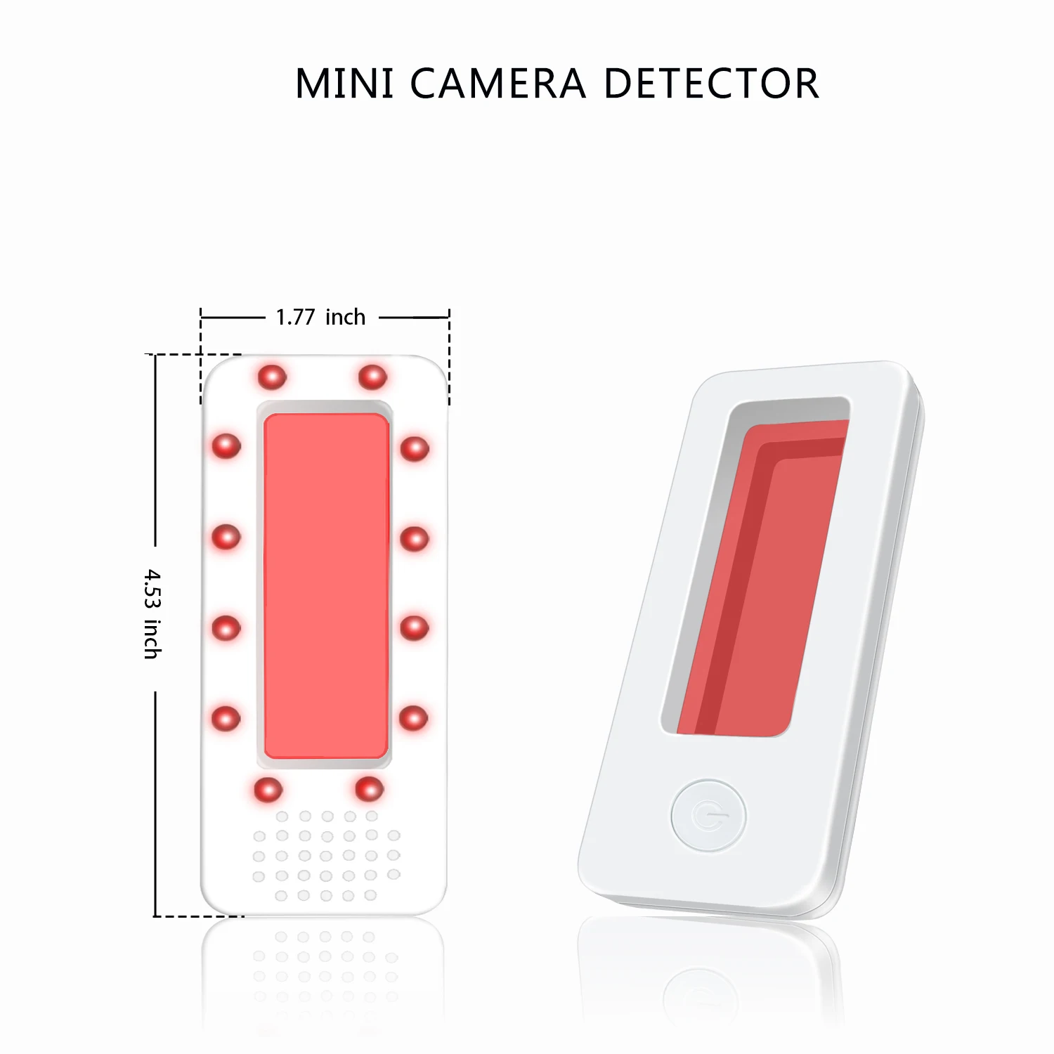 Detector de cámara para minicámara portátil, dispositivo de detección de lente en miniatura, protección de seguridad antimirones