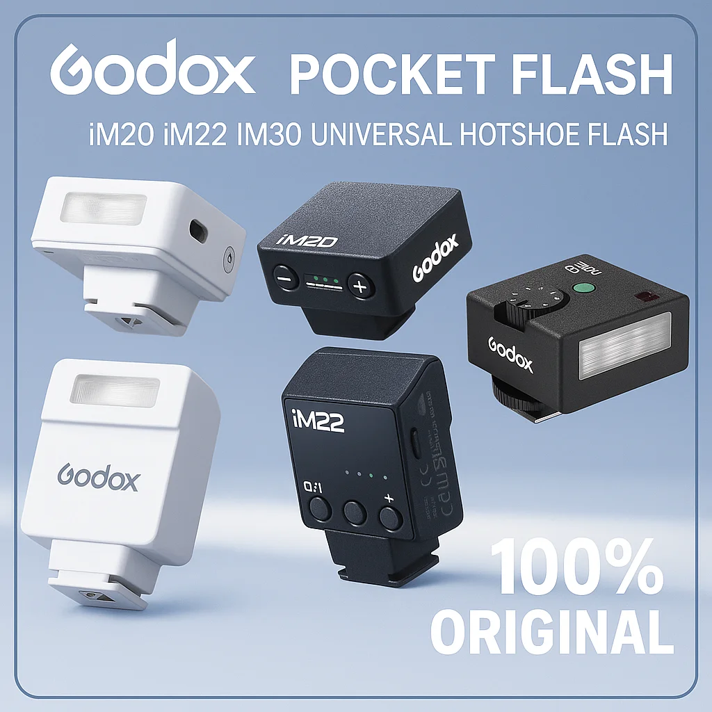 Godox iM20 iM22 iM30 Мини-вспышка на горячей башмаке – светодиодный карманный заполняющий светильник для беззеркальной камеры DSLR для съемки видеоблогов