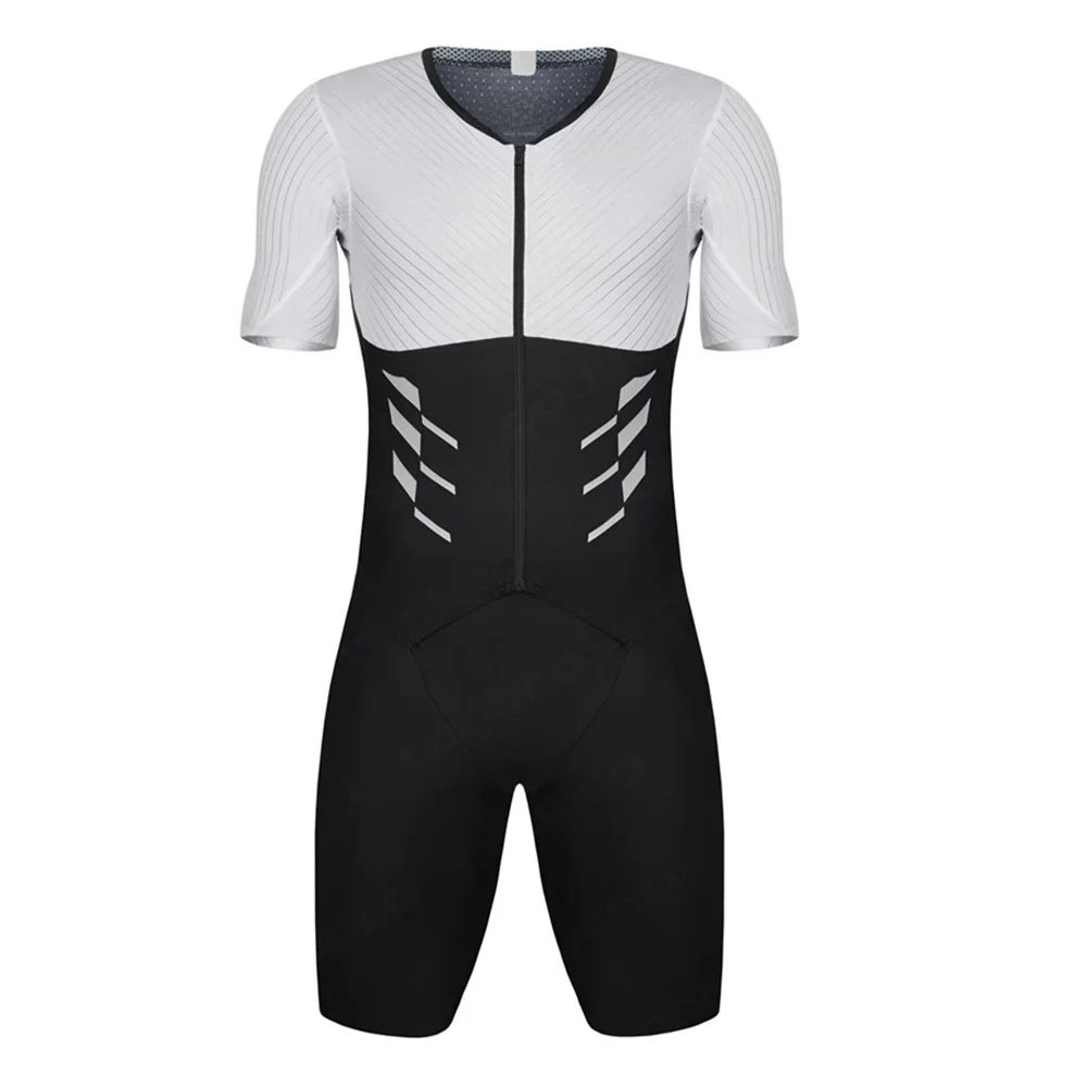 AliExpress NONE Summer ROKA Triathlon One Piece Skinsuit Men's Short Sleeve Tights Cycling Suit MTB Ropa Ciclismo Elastic Bike Run Swim Bodysuit