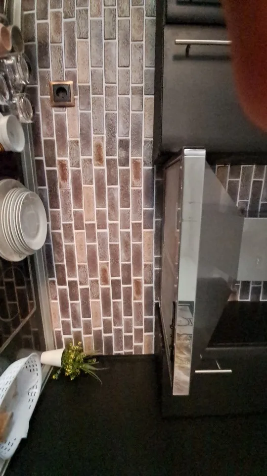 1/10pcs 3D Wall Sticker Self-adhesive Faux Brick Wall Panel Peel and Stick Kitchen Tile Backsplash Bathroom Wall Tile Sticker photo review