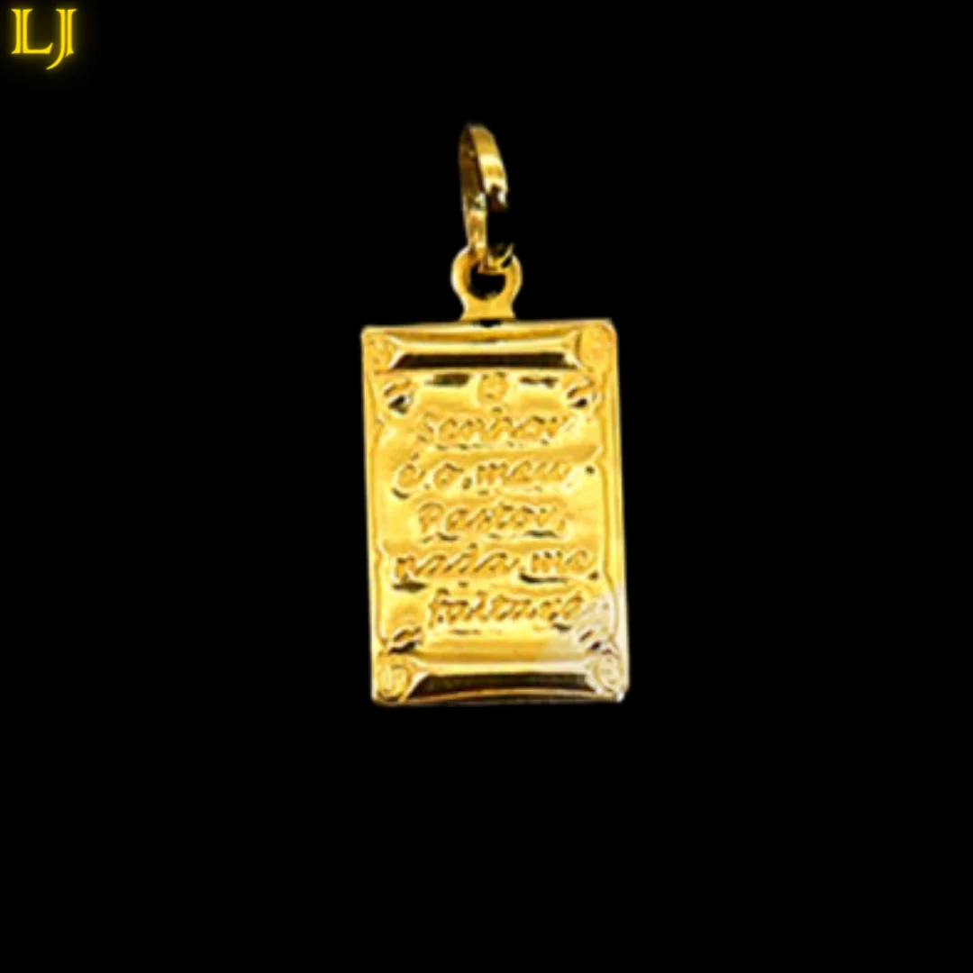 Bible Scroll Ancient Coin Pendant-Eternal in Color Guarantee! Gold plated semi jewelry never again! Meet Nordic Gold