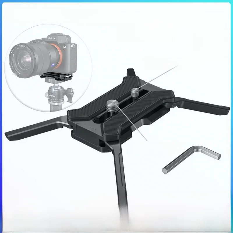 Smallrig placa de liberação rápida multifuncional tipo arca suporta base tipo manfrotto de 38mm e
