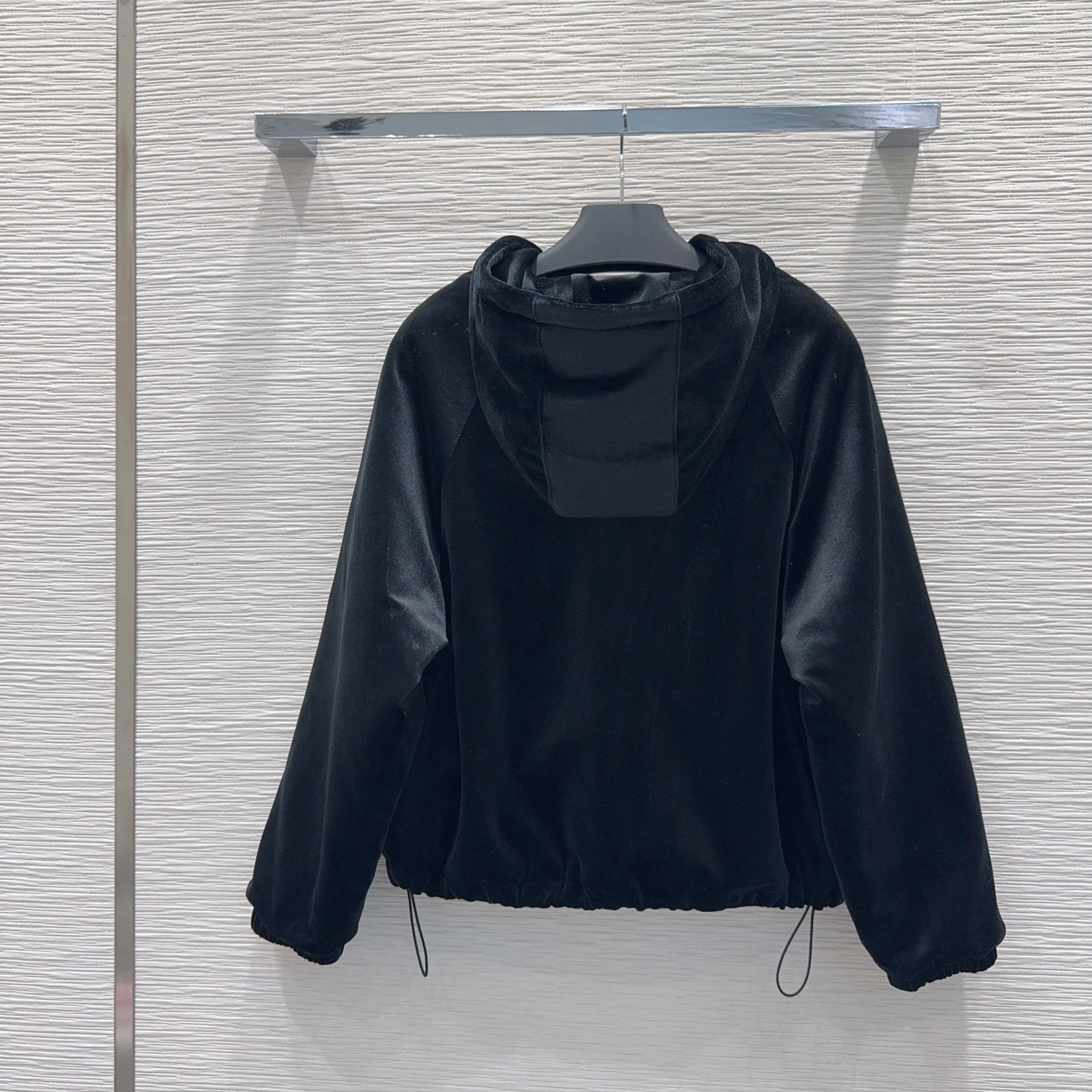 

High Quality Autumn Winter Women's Casual Fashion Solid Hooded Velvet Zipper Jacket J033Q