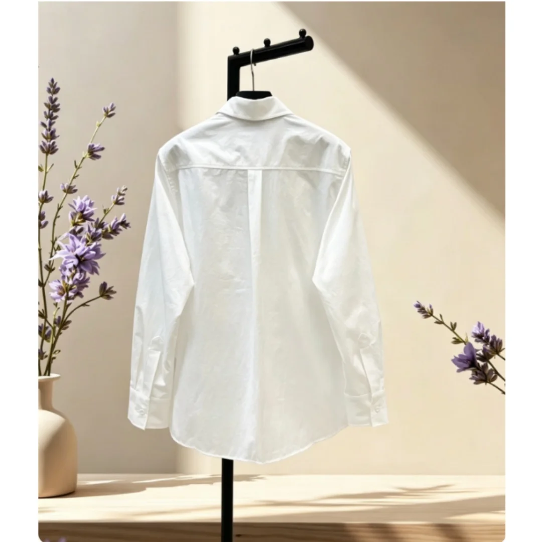 

Summer New Style Women's Button-down Pocket Long-sleeved Loose-fitting Shirt