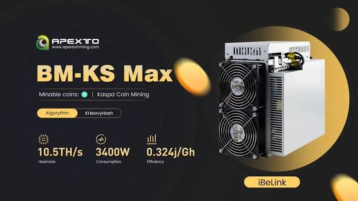 

IBeLink BM-KS Max (10,5 TH/s) Kaspa (KAS) ASIC Miner Unboxing & Test B