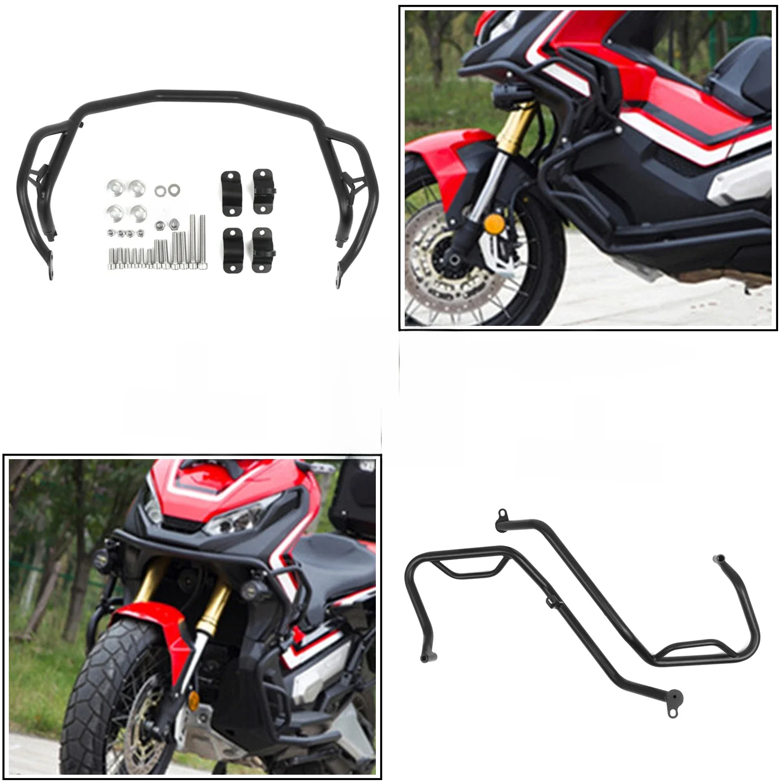 Voor HONDA XADV750 X-ADV 750 cb 750 X ADV750 2017-2020 Bovenste & Onderste Snelweg Crash Bar Engine Guard bumper Stunt Kooi Bescherming - afbeelding 2