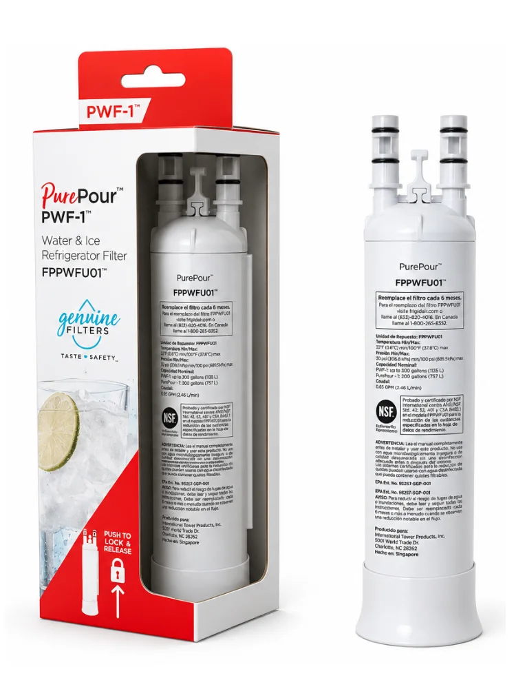 RF16 |   Filtro de Água Frigidaire PWF-1 Compatível com Electrolux EI23BC82SS - Substituição para Refrigerador Frigidaire