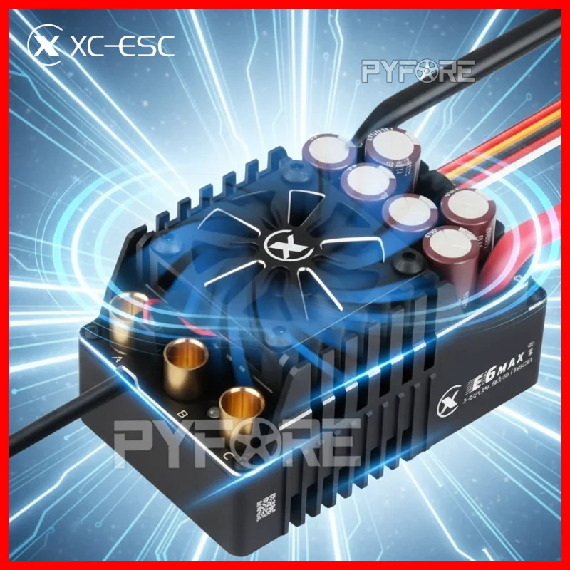 

XC E6 MAX 550A Sensored Brushless Esc 3-8s LiPo Electronic Speed Controller for 1/6 Rc Car Buggy Truck