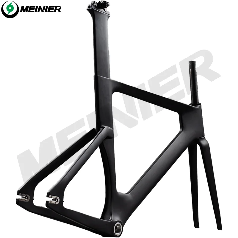 2024Customized Full Carbon Track Frame BSA Single Speed Carbon Track Road Bike Frames 700c Rigid Fixed Gear Bicycle Frameset