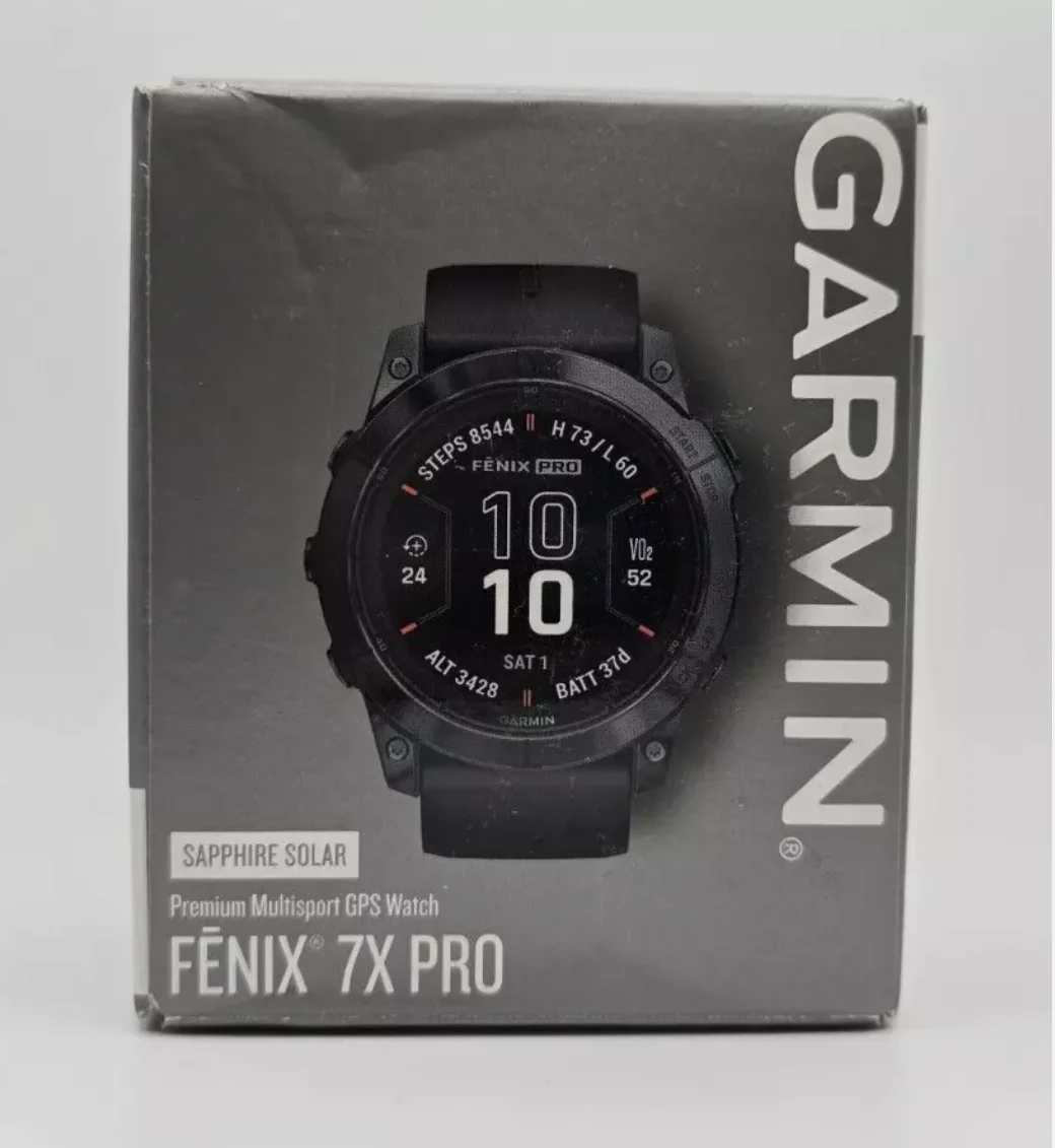 Garmins-Fenix 7x Proスマートウォッチ,マルチスポーツGPS,内蔵懐中電灯,ソーラー充電,新品