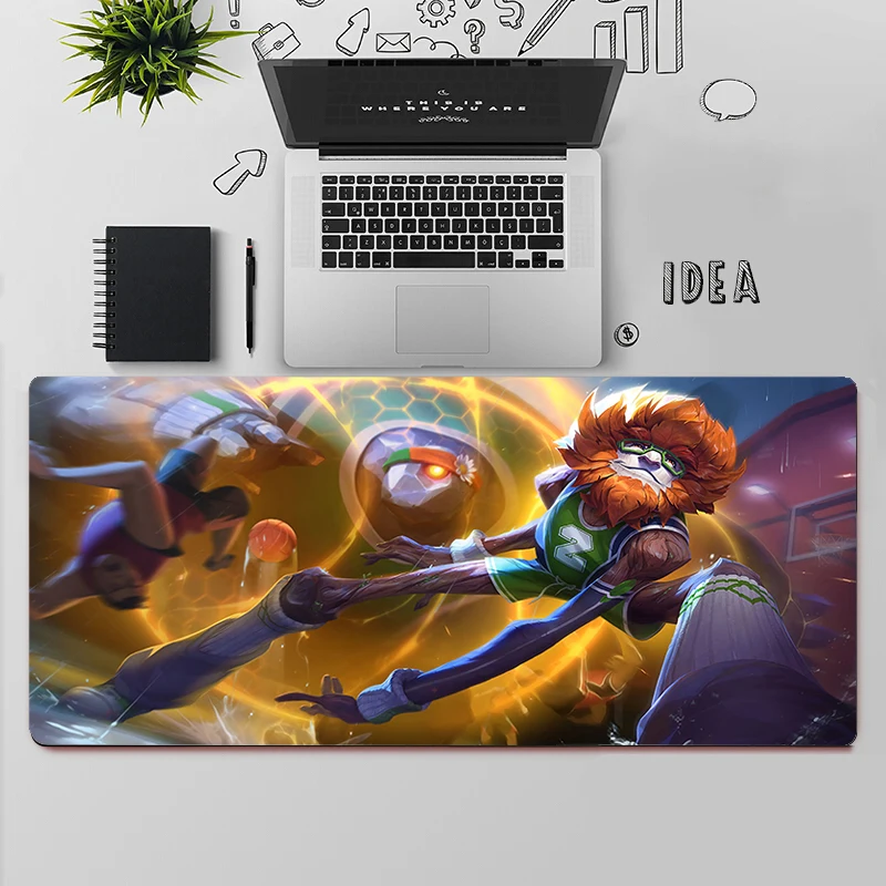 Liga das lendas ivern gaming mouse pad grande mouse pad computador gamer mouse tapete grande mousepad teclado tapete de mesa mause almofada