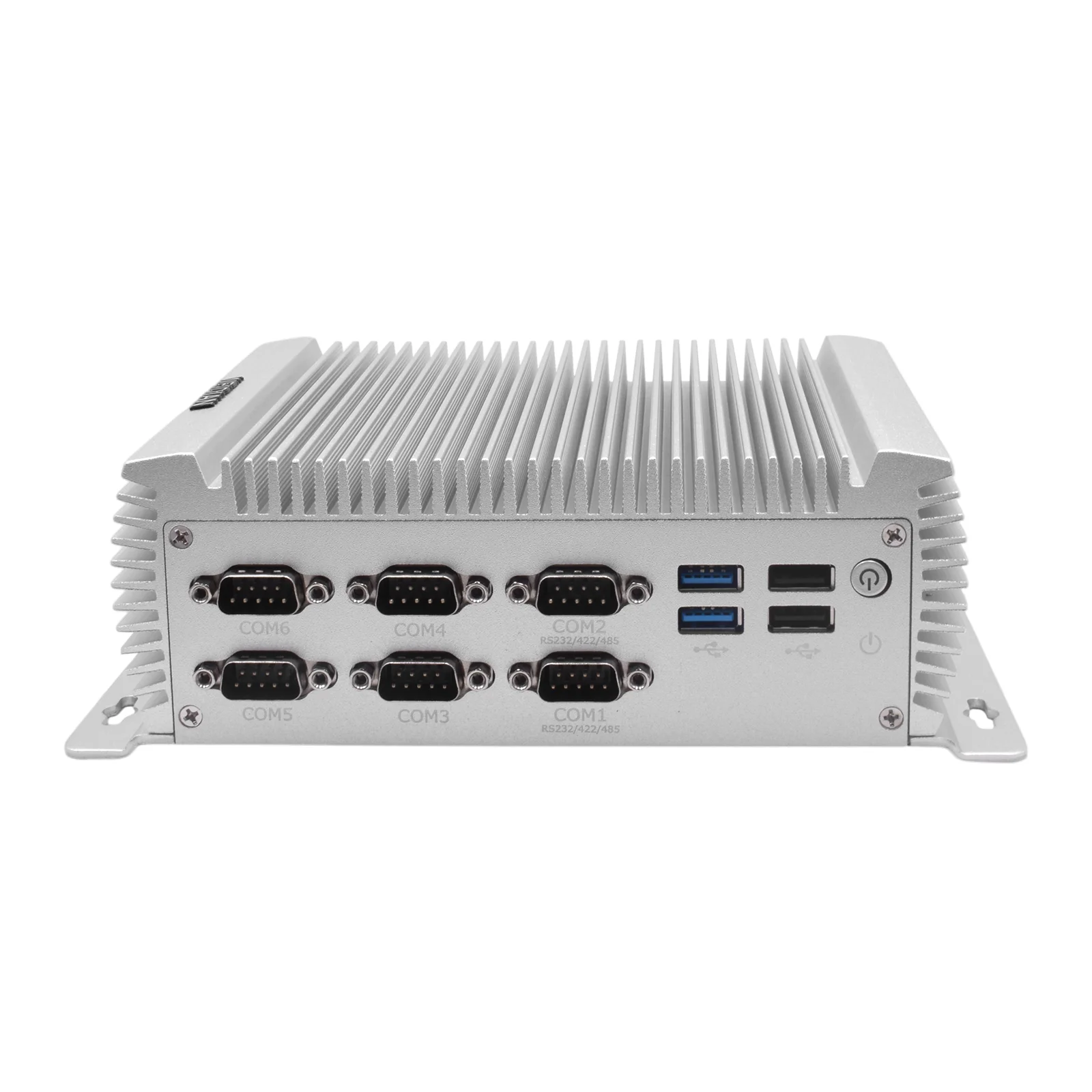 Hystou fanless industrial mini pc intel core i5 4258u i7 4500u vga HD-MI computador de mesa duplo lan 8xusb 6xcom windows10 linux