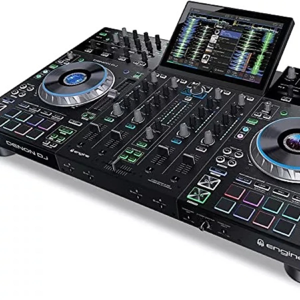 ALI-EXPRESS SUPER (مبيعات مخفضة الصيف) أصيلة Denon DJ PRIME 4 4 Deck وحدة تحكم DJ الذكية المستقلة أسعار الجملة