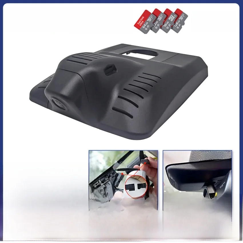 Plug and play 4K 2160P Dash Cam Car DVR Camera 2 Lens Recorder Wifi Night Vision dla Toyota Corolla E210 Facelift 2019-2024 — zdjęcie 2