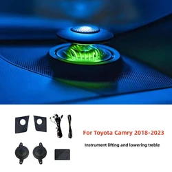 For Toyota Camry 2018-2022 Center Console Dashboard Elevating Tweeter Speaker with 64 Colors Led Atmosphere Light Audio