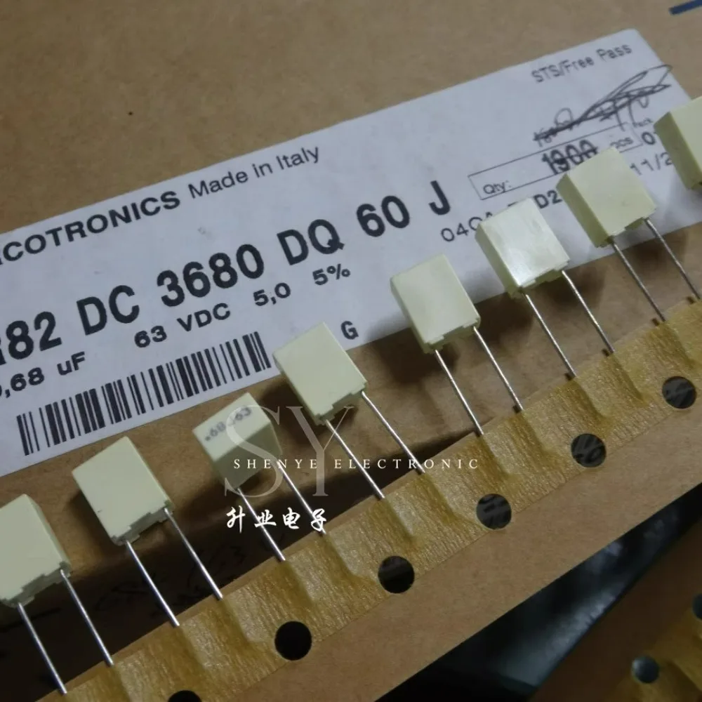 

20PCS AV R82 0.68uf/63V u68 680nf 684 new 5mm film capacitor