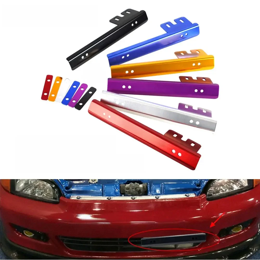 Cadre de plaque d'immatriculation universel en aluminium réglable, support de pare-chocs avant de voiture pour Honda Civic Acura