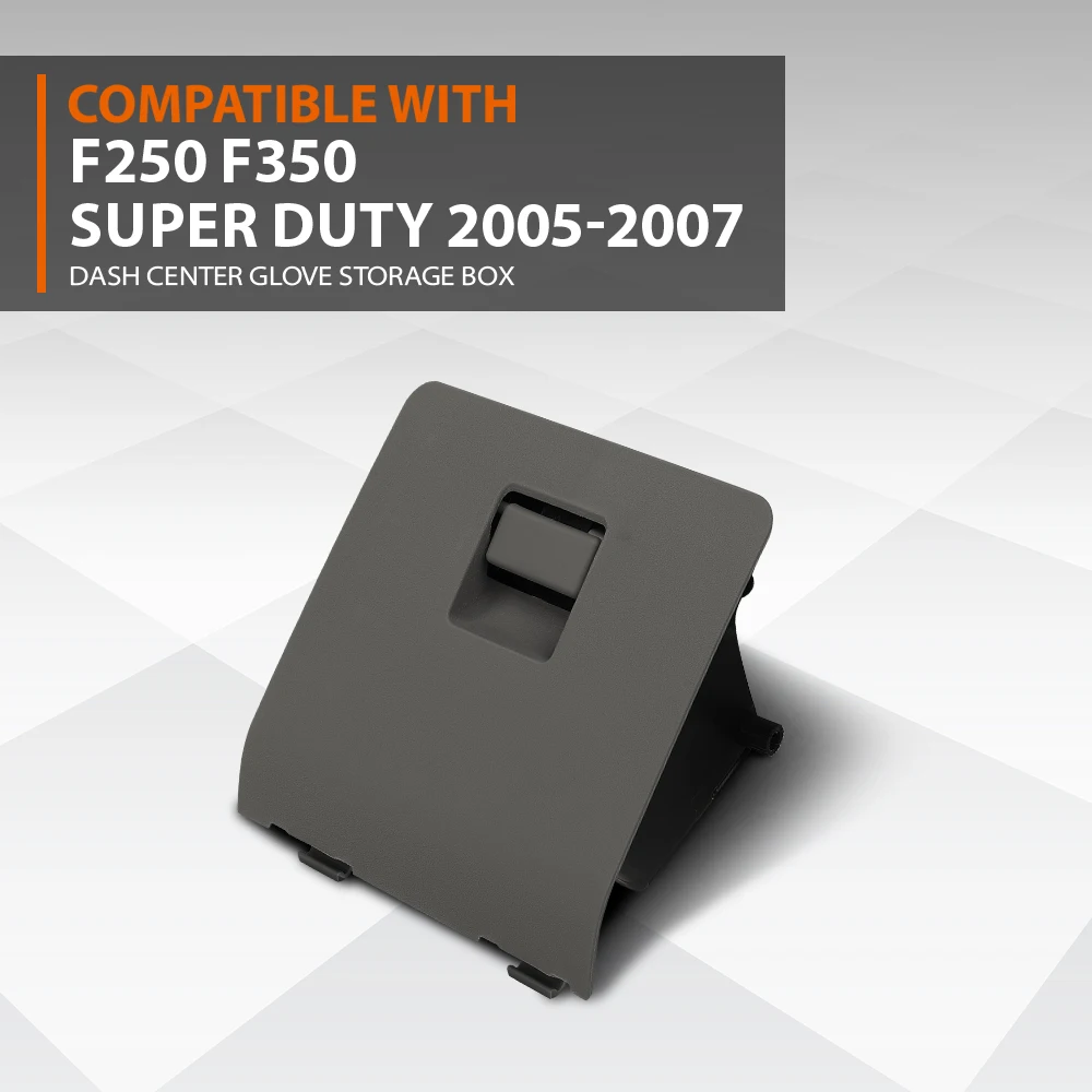 

Водонепроницаемый прочный органайзер Crossdesign для хранения вещей на центральной консоли (передний) для Ford F250 Superduty 2005-2007, темно-серый, из полипропилена