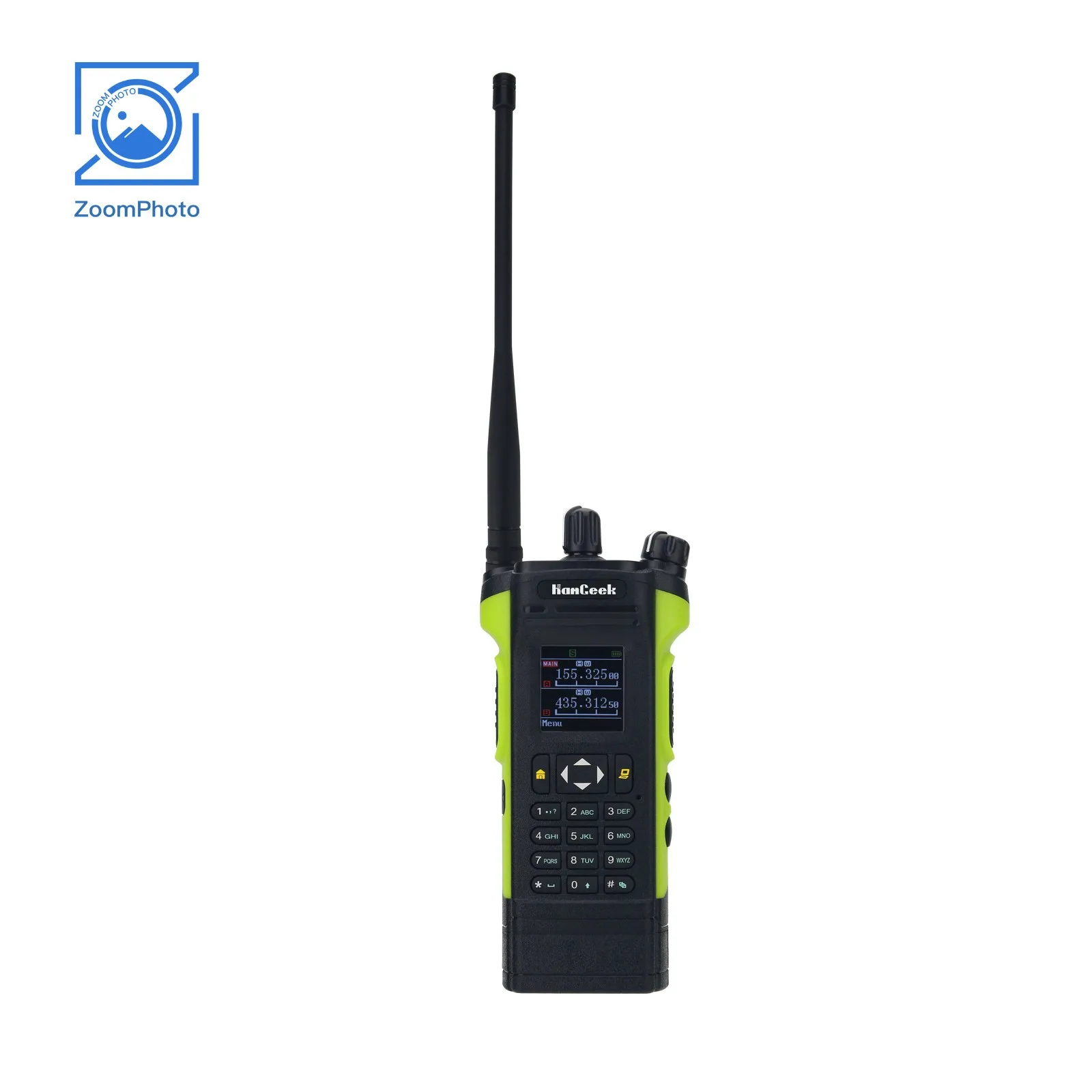 HAMGEEK APX-8000 12W Dual Band Radio VHF UHF Handheld Transceiver Dual PTT w/ Handheld Microphone