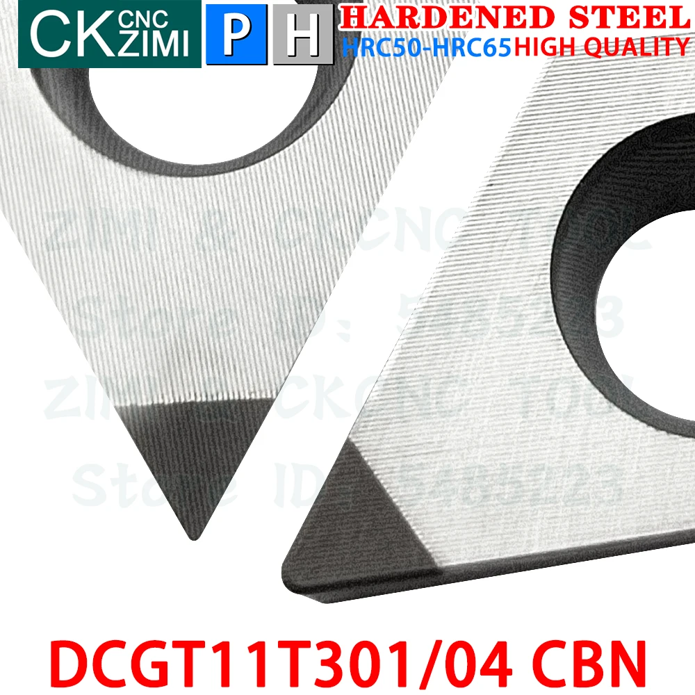DCGT11T301 CBN DCGT11T304 CBN نيتريد البورون يدرج أدوات إدراج التدوير أدوات مخرطة قطع المعادن باستخدام الحاسب الآلي DCGT 11T3 للصلب المقوى