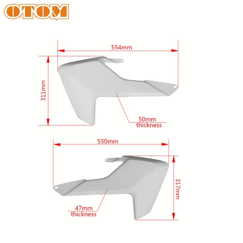 Imagen 2 del producto Cubierta de protección del cuerpo del carenado de la placa protectora del tanque de combustible de la motocicleta, accesorios para HUSQVARNA FC FX TC TX FE TE TX 125 250 350 450