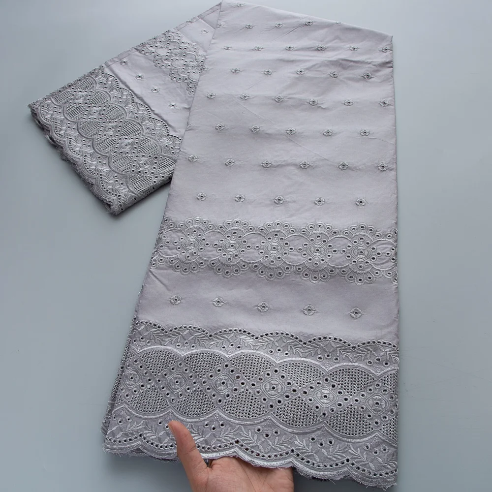 Tela de encaje de algodón africano, encaje suizo de voile, en oferta en Suiza, tela de encaje nigeriano para vestido de fiesta de noche para hombre, 5 yardas 4968