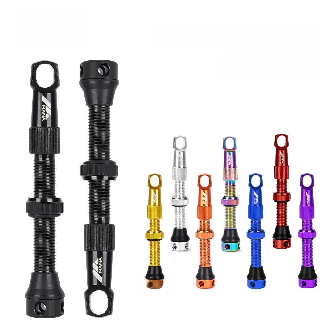 AliExpress Mana MANA 1Pair Bicycle Presta Valve 40/53/63/78/100mm 7075 Aluminum Alloy For Tubeless Road/MTB/Gravel Bike-ELITEWHEELS Valve