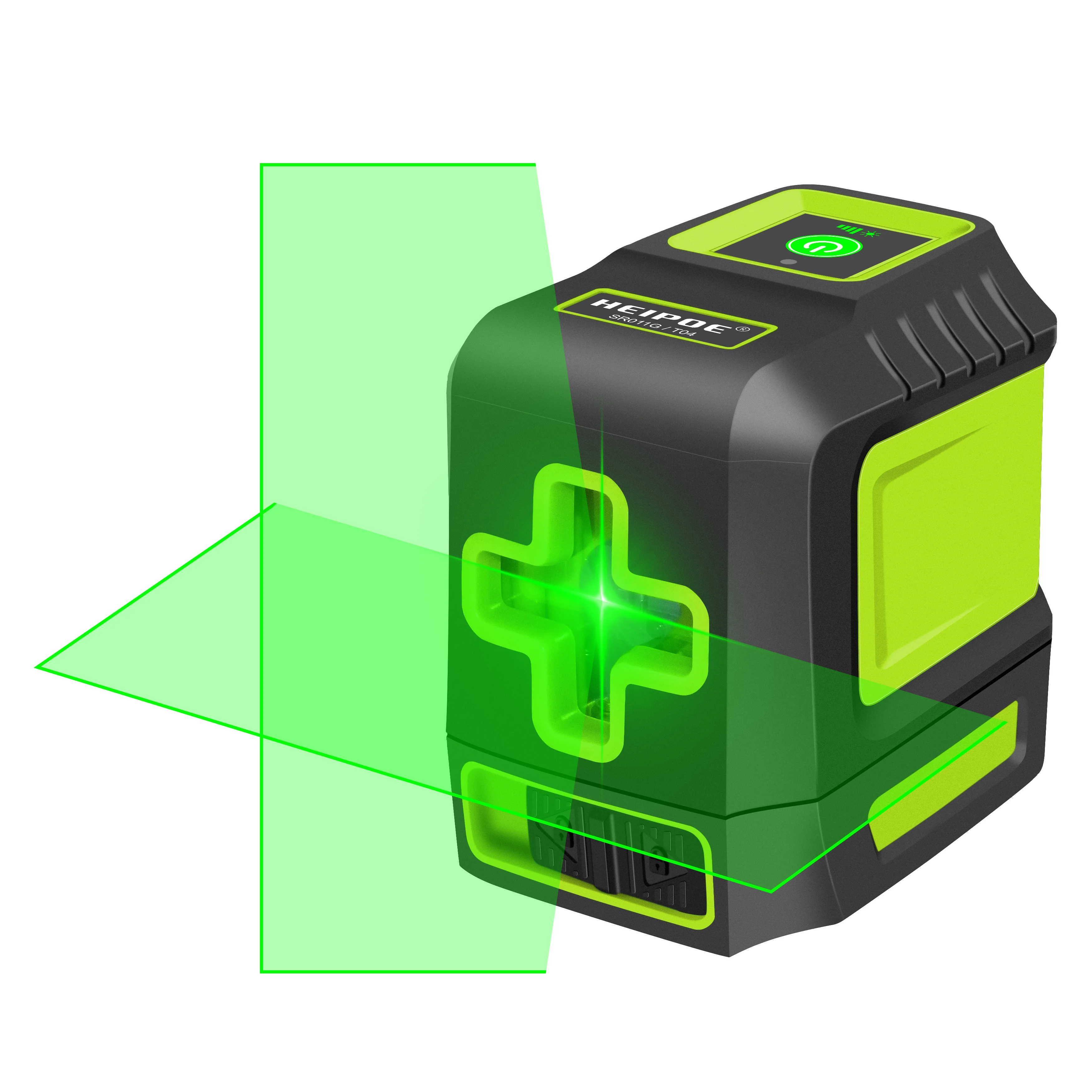 Laser nivel do nível do laser da linha transversal do feixe verde dos lasers verticais & horizontais do auto-nivelamento de heipoe 2 linhas para o uso exterior