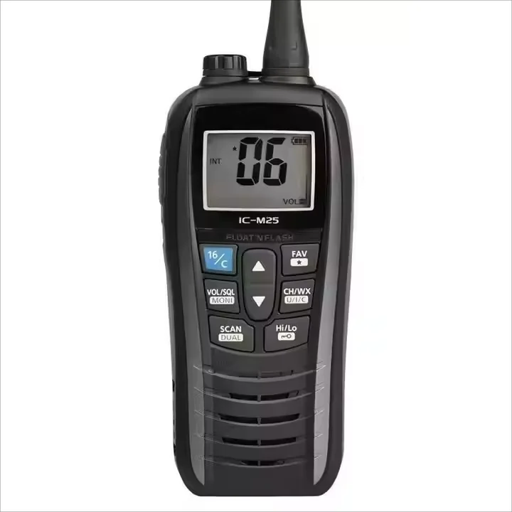 

IC-M25 VHF Marine Radio Lightweight Waterproof IPX7 Walkie Talkie Portable Marine Transceiver
