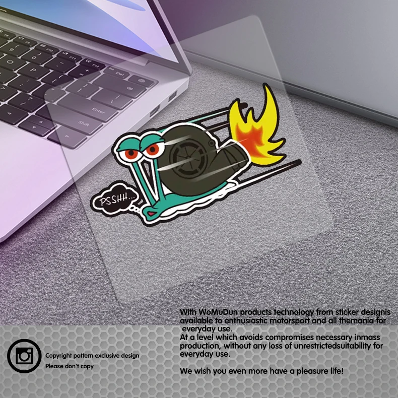 

Classic Design Funny PSSHH Snail Turbo Stickers Vinyl Motorcross CarDecal Reflec Racing Stickers Decorate for Car Sticker