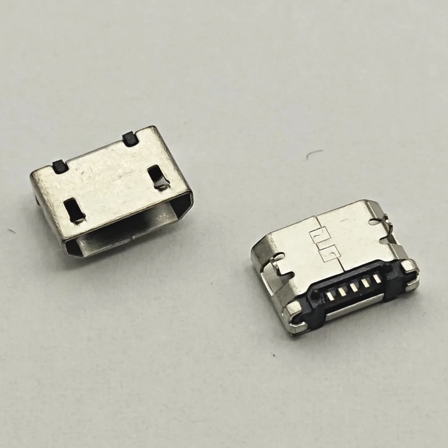 50szt Złącze Micro USB 5pin 6.4mm Bez boku Płaskie usta Krótki pin DIP2 Port danych Złącze portu ładowania dla wtyczki końcowej telefonu komórkowego — zdjęcie 2