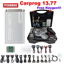 Online Carprog 13.77 SERG2000CAR000UA ECU Chip Tuning 21 Full Adapters Free Keygen For Airbag/Radio/IMMO ECU Repair Tool