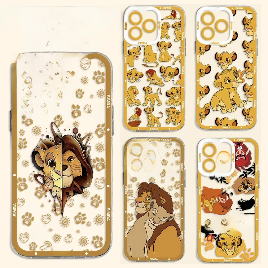 Cartoon der König der Löwen niedliche Simba Handy hülle für iPhone 15 14 13 12 Mini 11 Pro max x xr