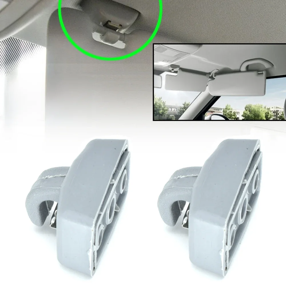 Clips pare-soleil pour VW Amarok Beetle Bora Transporter T4 T5 T6 Passat B5 Polo Saveiro Sharan Golf 4 Touran EOS Caddy Campmob, 2 pièces