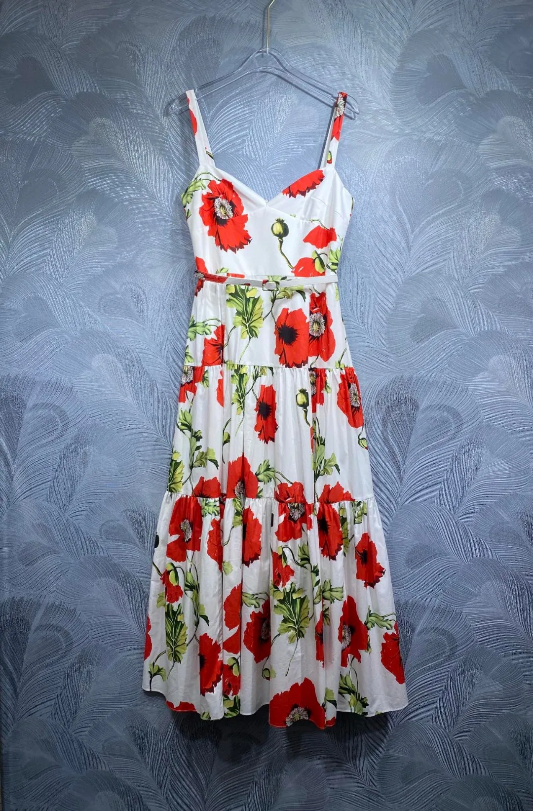 HIGH QUALITY Designer Inspired Summer Women Floral Print Cotton Sleeveless Elegant Long Maxi Dress 2024