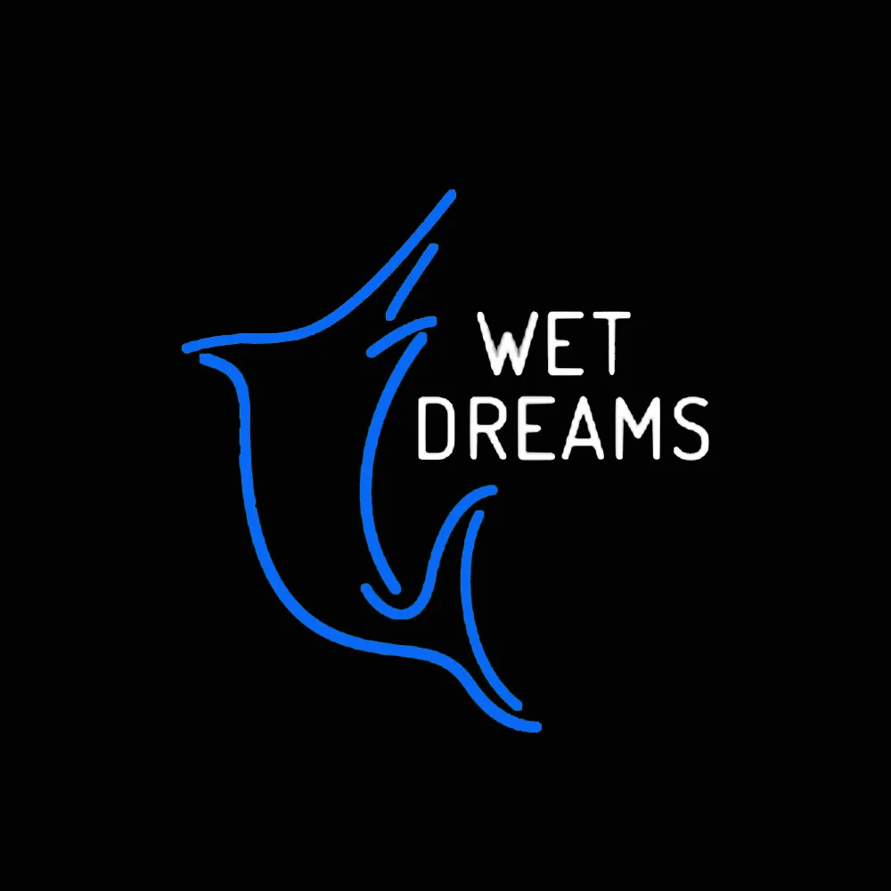 Blue Marlin Wets Dreams Custom Lamp Handmade Real Glass Tube Company Store Advertise Room Decor Display Neon Sign Light 17