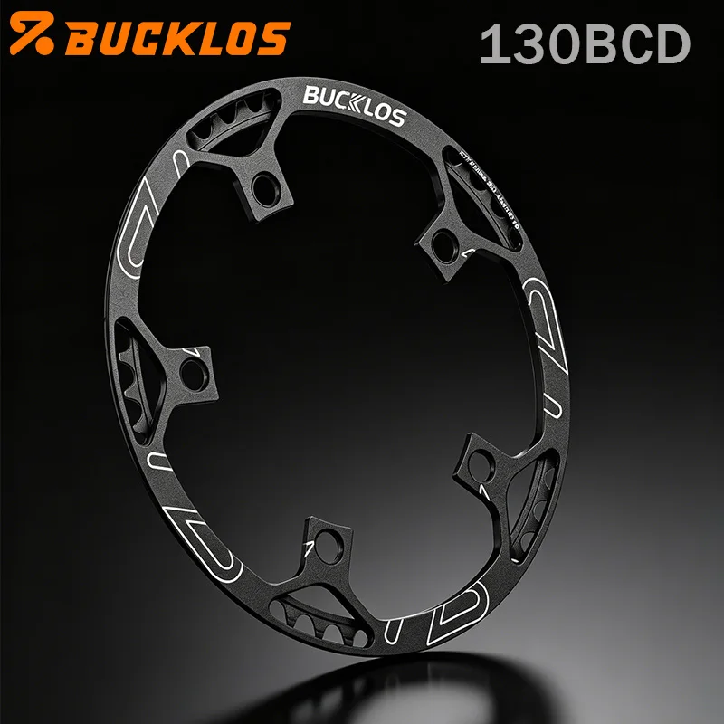 BUCKLOS Folding Bike Chainring Aluminum Alloy 7075 130BCD Chainring 45T 47T 53T 56T 58T 130 BCD Folding Bicycle Crown