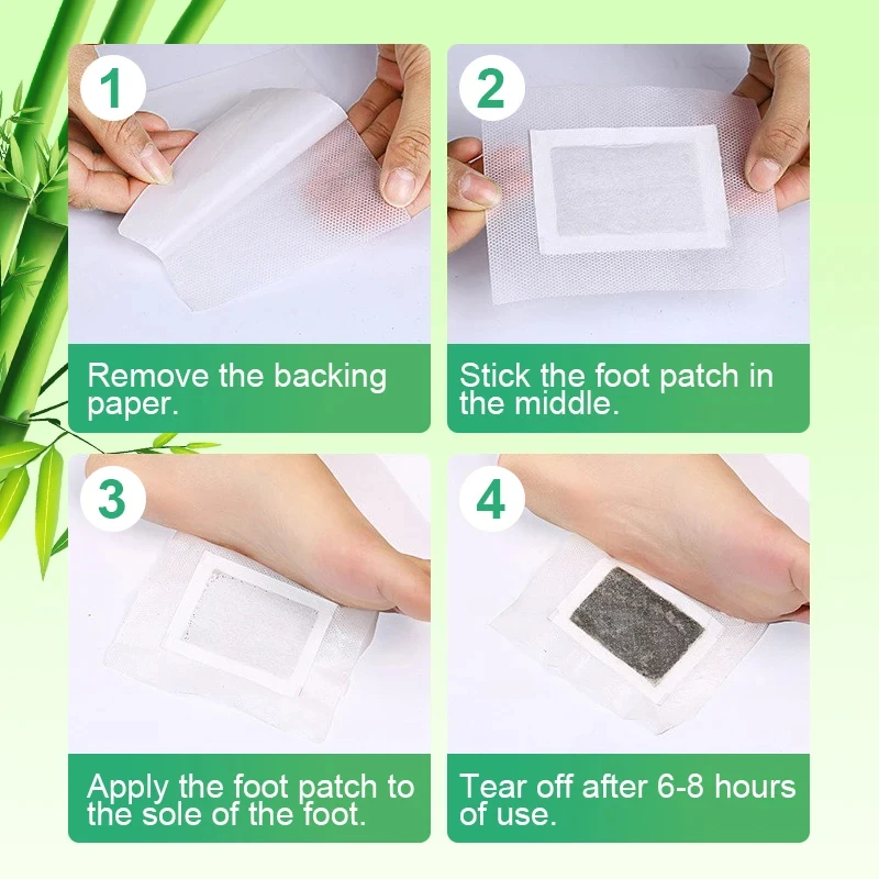 30/20/10Pcs Detox Foot patch Natural Foot Care patch strumento di disintossicazione antistress migliora la disintossicazione dimagrante della pelle del sonno